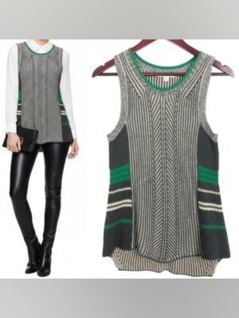 Cabi Trident Tunic-Style Knit Vest